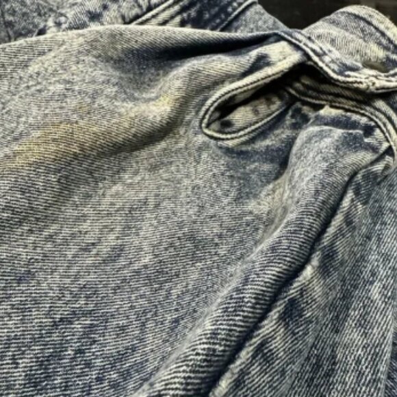 Vintage Urban Equipment Retro Acid Washed Blue Denim Jacket Mens Large / XL - Picture 16 of 16